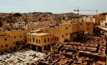 aerial photography of buildings